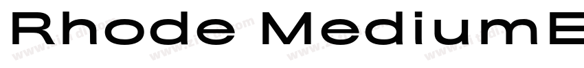 Rhode MediumExtended字体转换